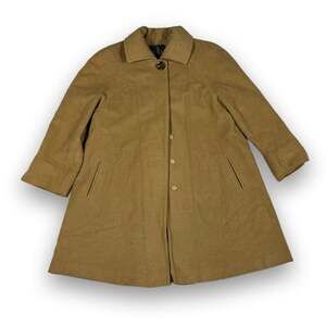 VTG Dominic Bellissimo Wool Cashmere Swing Coat Tan Camel Winters Furs Size 8